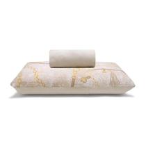 Bouton Jogo De Cama Basic Rolinho Solteiro King 2 Pcs Horse Bege