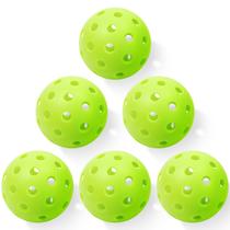BOVPCAO - Pacote com 6 bolas de pickleball de 7 cm, 40 furos, uso externo BOVPCAO - Pacote com 6 bolas de pickleball de 7 cm, 40 furos, uso externo