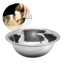 Bowl Aço Inox 24cm Tigela Cumbuca Bacia Reforçada Recipiente