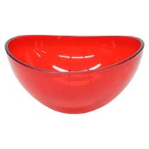 Bowl Alimentos Multiuso Petisco 600ml Vermelho