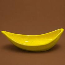 Bowl Banana Split Cerâmica Amarelo Mesa Posta Sobremesa Bowl Banana Split Cerâmica Amarelo Mesa Posta Sobremesa