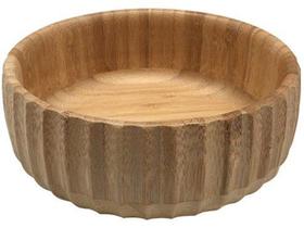 Bowl Canelado Cumbuca Saladeira Tigela De Bambu Médio 19cm Bowl Canelado Cumbuca Saladeira Tigela De Bambu Médio 19cm