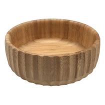 Bowl canelado de bambu m 19cm - oikos natural