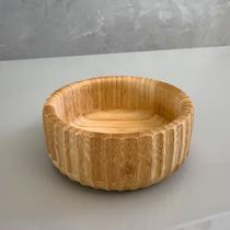Bowl Canelado De Bambu Natural 15cm Saladeira Oikos Bowl Canelado De Bambu Natural 15cm Saladeira Oikos