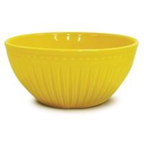 Bowl Cerâmica Amarelo Relieve 550 ml Yoi