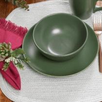 Bowl Color Home 550ml verde folha em cerâmica fosca