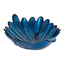 Bowl Concha de Vidro SeaShell Azul 18cm