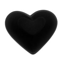 Bowl coração cerâmica Heart Preta 21x21x7cm Lyor