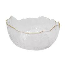 Bowl Cristal de Chumbo Martelado Borda Dourada 13 cm Wolff