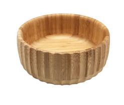 Bowl de Bambu Canelado Redondo 19cm