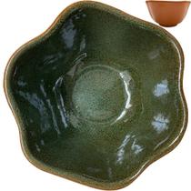 Bowl de cerâmica orgânico verde terra viva - haifa collection privée