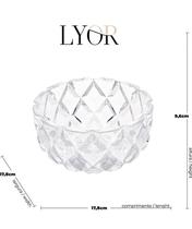 Bowl de cristal Deli Diamond 11x5,5 - Lyor