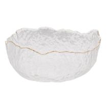 Bowl De Cristal Martelado Com Borda Dourada 19 X 10 Cm Taj Wolff