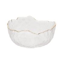 Bowl de Cristal Martleado Borda Dourada Taj 136,5cm Wolff