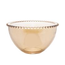 Bowl de Cristal Pearl Bolinha Grande Ambar 21 x 12cm - Unid.