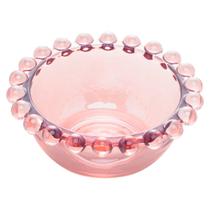 Bowl de cristal rosa Pearl Wolff 4 peças