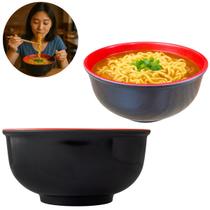 Bowl de Melamina 13cm Pote Preto Mesa Oriental Bowl de Melamina 13cm Pote Preto Mesa Oriental