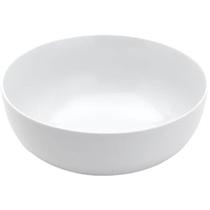 Bowl de Melamina Branco Saladeira 25x12cm Tigela 3,5L Cumbuca Grande Restaurante Bowl de Melamina Branco Saladeira 25x12cm Tigela 3,5L Cumbuca Grande Restaurante