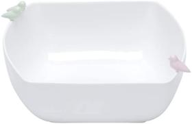 Bowl De Porcelana Birds Branco 21x19,5x9cm Wolff