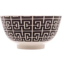 Bowl de Porcelana Lyor 410ml Egypt Preto Decorado Cumbuca Caldos Sobremesas Bowl de Porcelana Lyor 410ml Egypt Preto Decorado Cumbuca Caldos Sobremesas