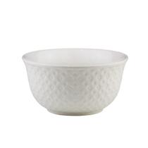 Bowl De Porcelana New Bone Losango Branco 12,5x6,5cm