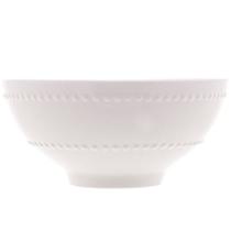 Bowl de Porcelana New Bone Pearl Branco 15 x 7 cm Casa Del Grande