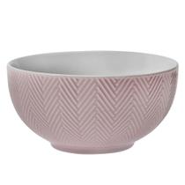 Bowl de Porcelana Textura Frozen 540ml Rosa - Hauskraft