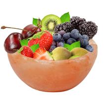 Bowl de Saladas e Frutas de Sal Rosa do Himalaia Natural