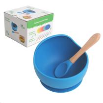Bowl de Silicone Azul - Prato ASB1068 Turminha Guará Pote