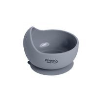 Bowl de Silicone com Ventosa para Bebê - Cinza - Freso Baby Bowl de Silicone com Ventosa para Bebê - Cinza - Freso Baby