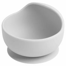 Bowl De Silicone Com Ventosa Soft Infantil Pimpolho - Cinza Bowl De Silicone Com Ventosa Soft Infantil Pimpolho - Cinza