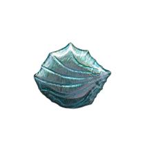 Bowl de Vidro Concha Marinha Ibiza Azul com Ouro 21 x 18 x 3cm - Unid.