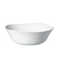 Bowl de Vidro Opalino Branco Quadrado Tigela Sobremesa 15cm Em Casa Tem