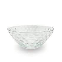 Bowl De Vidro Saladeira Tigela 22cm Fruteira com Detalhes Pote Perfeito para Organização e decoração da cozinha