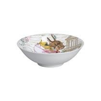 Bowl Decorado Coelho Easter Vintage Com 6 Peças 1ª Linha - Alleanza Cerâmica