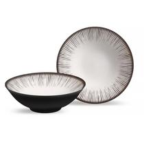 Bowl Decorado Coup Haya Preto em Cerâmica 300ml 8052-111 - Alleanza