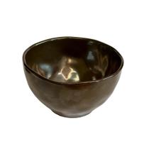 Bowl em Cerâmica Orgânico Stoneware Marrom Metalizado 558 ml - 1 Unid.