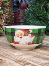 Bowl em Cerâmica Tijela Papai Noel Natal 13 X 6 cm Tok Da Casa MP046