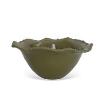 Bowl em Melamina com Borda em Relevo Verde BTC