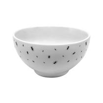 Bowl em Porcelana Formiguinha Branco/Preto 440ml Hauskraft Bowl em Porcelana Formiguinha Branco/Preto 440ml Hauskraft