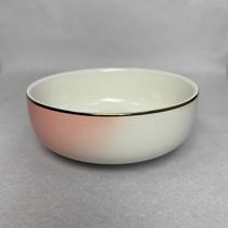 Bowl em Porcelana Gaia Rosa c/Borda Dourada Pequeno 14x5cm Bowl em Porcelana Gaia Rosa c/Borda Dourada Pequeno 14x5cm