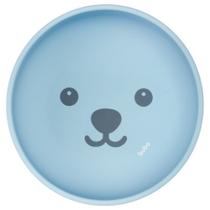 Bowl em silicone com ventosa gumy azul - buba