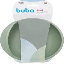 Bowl Em Silicone Com Ventosa Verde - Buba