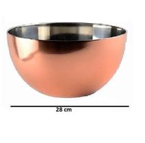 Bowl Inox Bronze 28 Cm Mimo