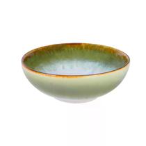 Bowl Le Sentier em ceramica 750ml D16,7xA6 cor branca e verde