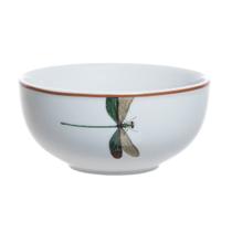 Bowl Libélula em porcelana borda marrom 250ml -L Hermitage