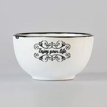 Bowl Life Branco em Cerâmica The Home