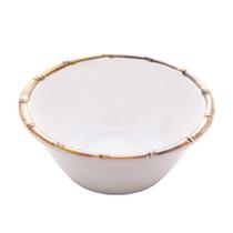 Bowl Melamina Bambu Branco 15cm - Rojemac