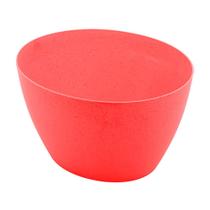 Bowl Oval De Bambu E PP Vermelho 24,5x18x14cm - Lyor