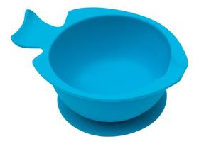 Bowl Pratinho De Silicone Bebê Azul Com Ventosa - Buba